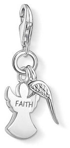 Thomas Sabo Sterling Silver Angel and Wing Faith charm ref 1317-001-12
