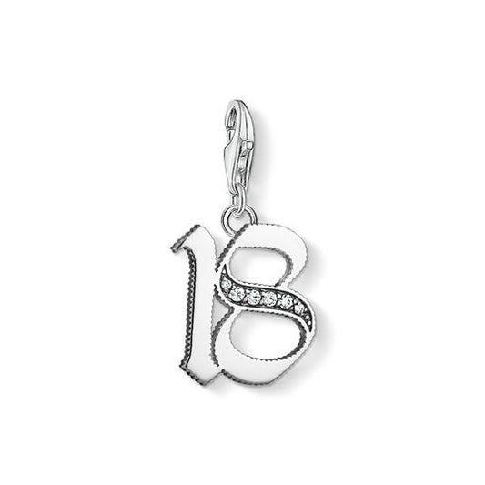 Thomas Sabo Sterling Silver CZ set 18 charm ref 1508-643-21