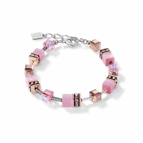 Coeur De Lion Geo CUBE Pink & Rose Bracelet 4016/30-1920