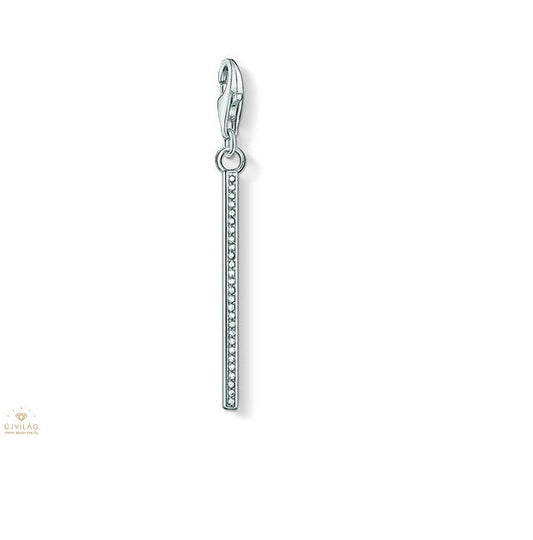 Thomas Sabo Sterling Silver CZ set Vertical bar charm ref 1578-051-14