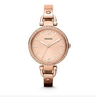 ES226 Fossil Georgia Rose-Tone Stainless Steel Watch