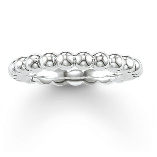 Thomas Sabo Sterling Silver  Glam & Soul Dots Ring Size 54 ref  TR2046-001-12-54