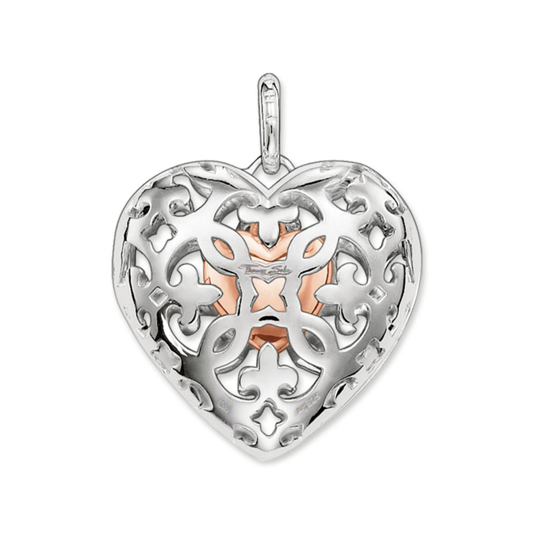 Thomas Sabo  Silver /Rose gold Heart Locket pendant ref PE639-415-125
