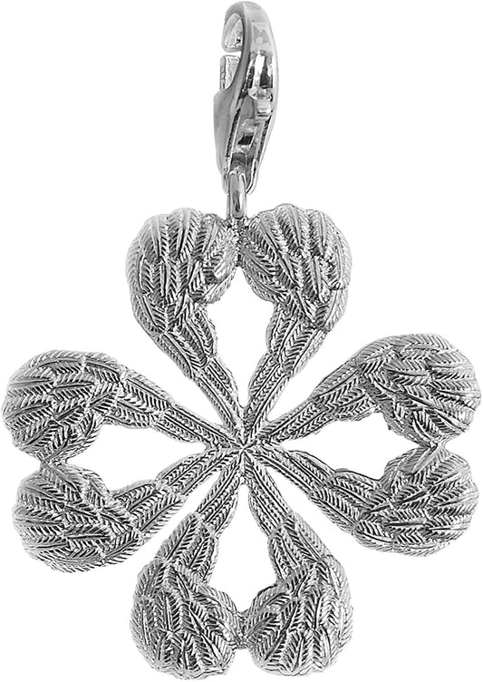 Thomas Sabo Sterling Silver Angel Wing Clover Leaf Pendant ref T0322-001-12