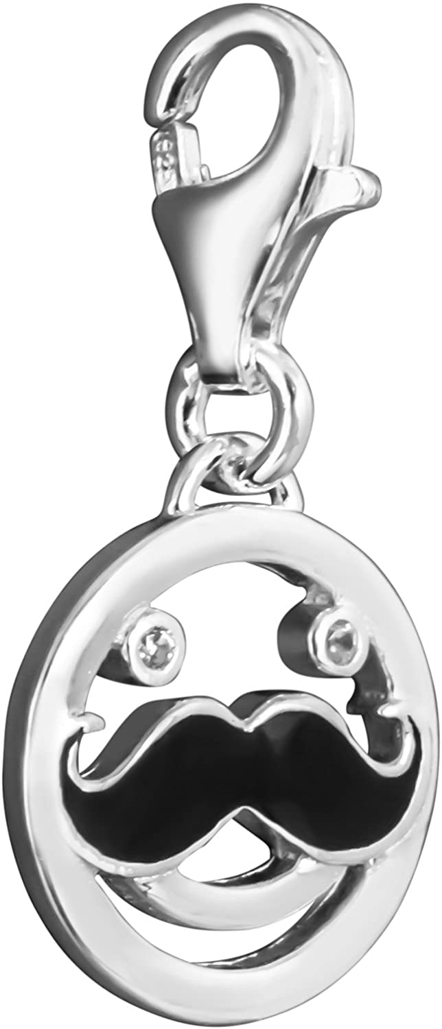 Thomas Sabo Sterling silver with enamel Happy charm ref 1230-041-14