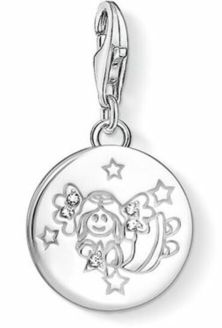 Thomas Sabo Sterling Silver CZ set Little Angel charm ref 1389-051-14