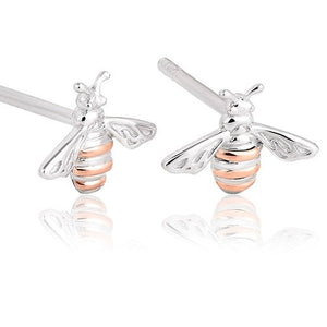 3SHNBE Clogau silver with 9ct gold Honey Bee Earrings £99