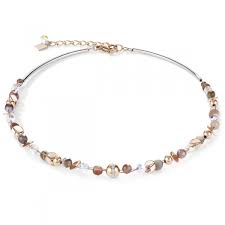 4993/10-1012 Coeur de Lion Stainless Steel Beaded Necklace