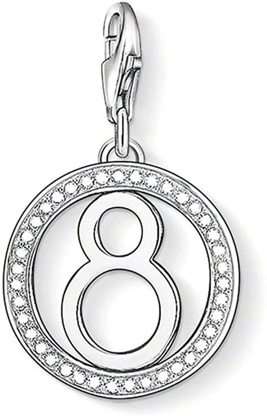 Thomas Sabo Sterling Silver Number 8 Charm 1049-051-14
