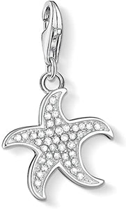 Thomas Sabo Sterling Silver CZ set Starfish charm Ref 1214-051-14