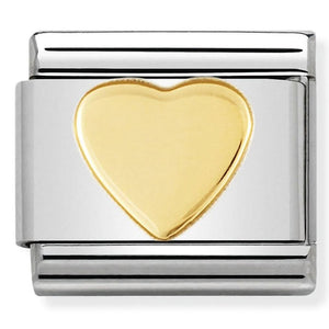 Nomination CLASSIC Gold Flat Heart Charm