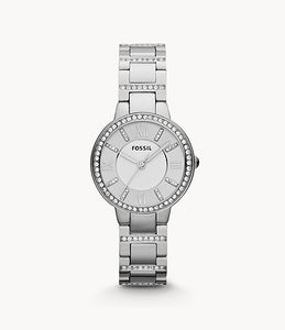 Fossil Virginia Stainless Stainless Steel Lady Bracelet Watch ref ES3282
