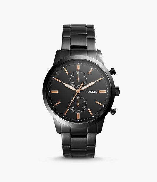 Fossil Townsman Black Stainless Steel Watch FS5379