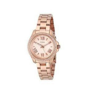 Fossil Cecile Crysta Rose Gold Lady Bracelet Watch ref AM4578