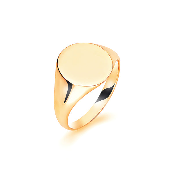 Gent 9ct Gold Oval Signet Ring