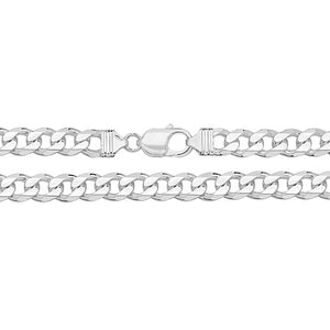 Sterling Silver Curb Links Bracelet 7" or  8"