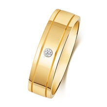 Load image into Gallery viewer, Gent&#39;s 9ct Yellow Gold Diamond Set Ring
