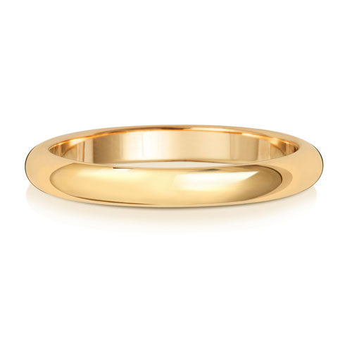 2.5MM D Shaped Wedding Ring
