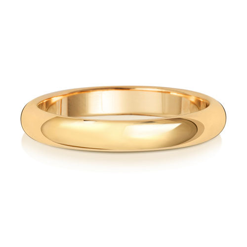 3MM D Shaped Wedding Ring