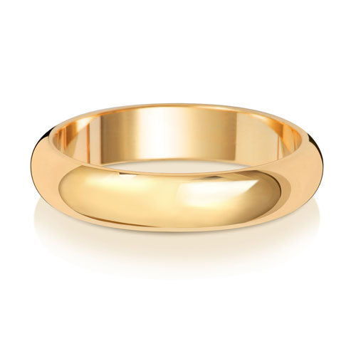 4MM D Shaped Wedding Ring