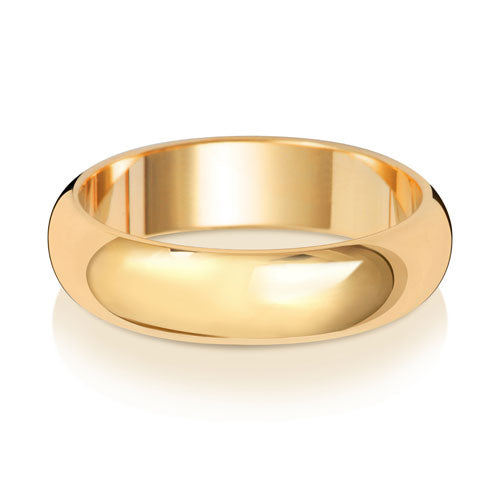 5MM D Shaped Wedding Ring