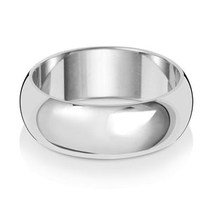 7MM D Shaped Wedding Ring
