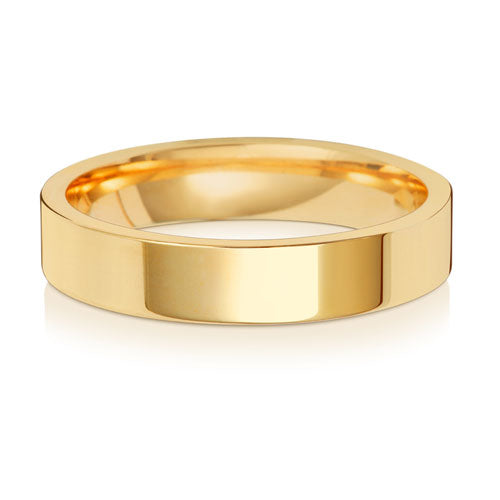 4MM Flat Court Wedding Ring
