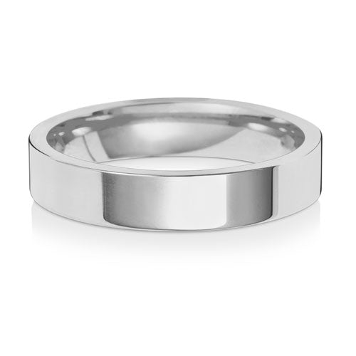 4MM Flat Court Wedding Ring