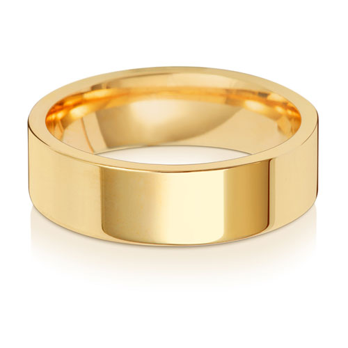 6MM Flat Court Wedding Ring