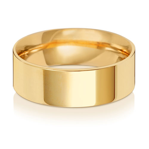 7MM Flat Court Wedding Ring