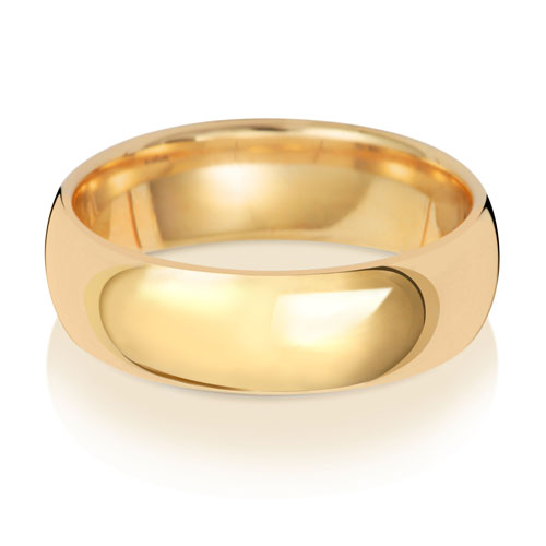 6MM Traditional Court Wedding Ring